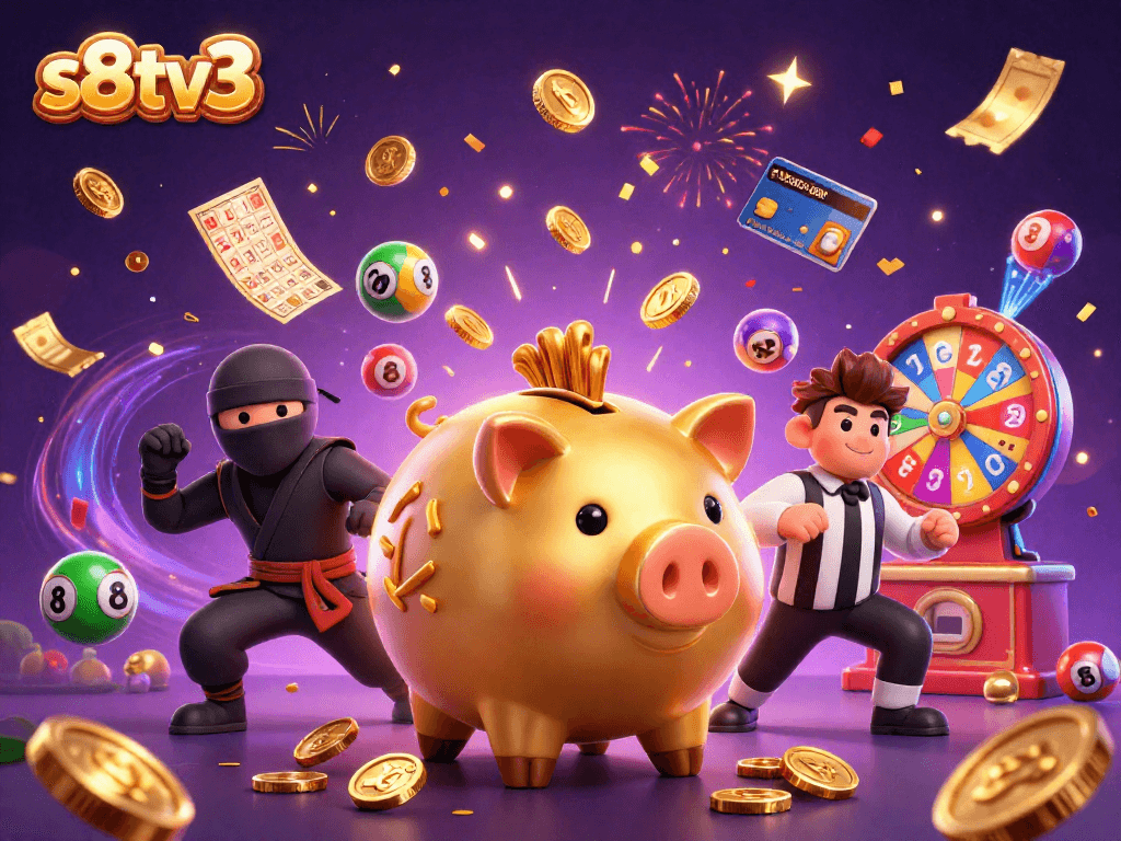 Experience thrilling bets and virtual winnings with s8tv3's lively gaming atmosphere.