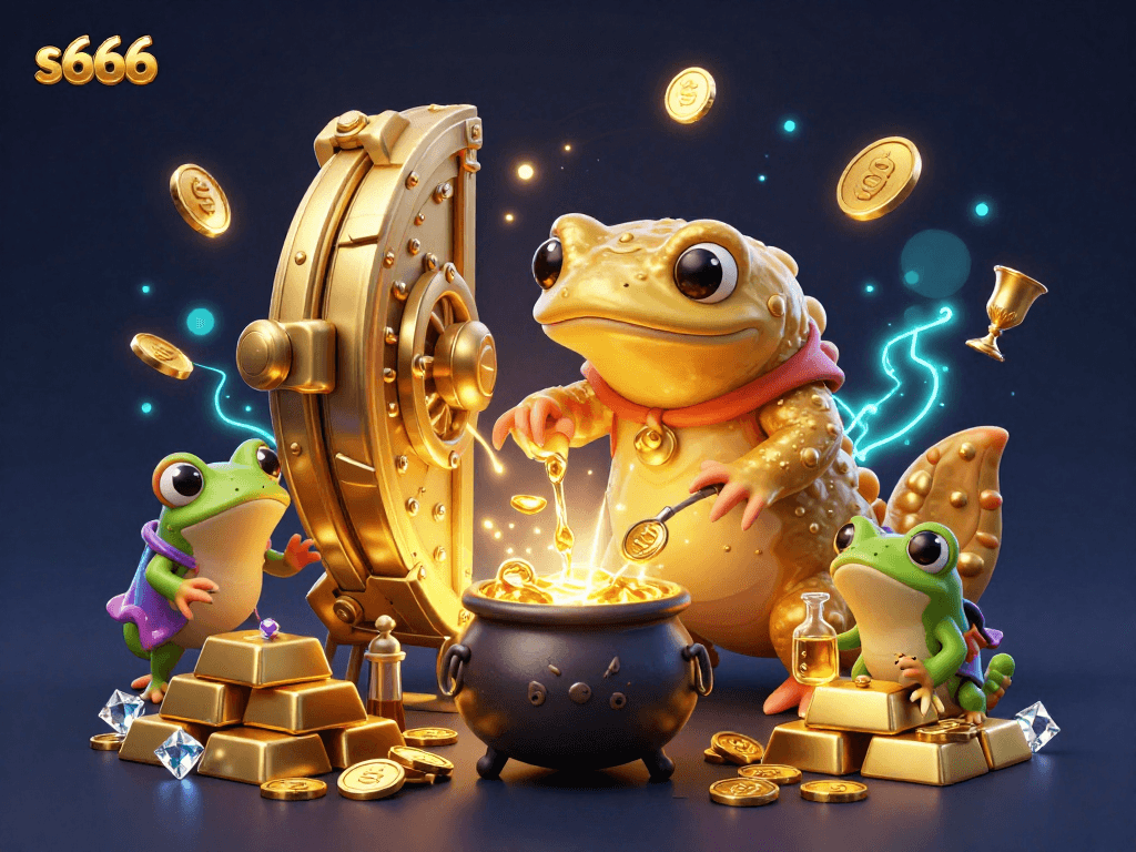 S666 delivers thrilling gaming experiences with gold coins and vibrant casino elements.