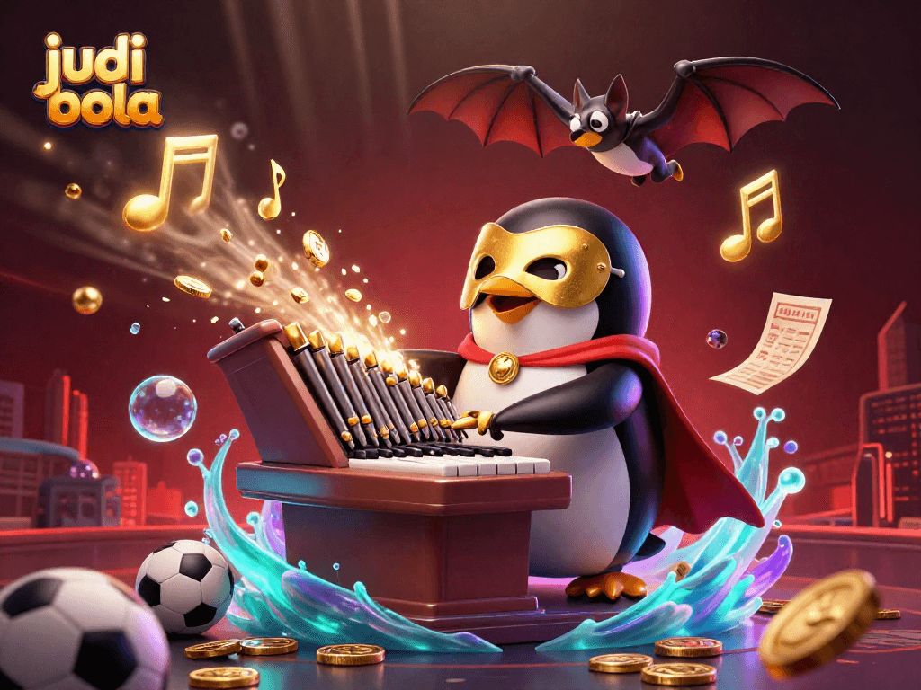 Engage in judi bola betting with our exciting 3D illustration featuring vibrant themes of sports and casino.
