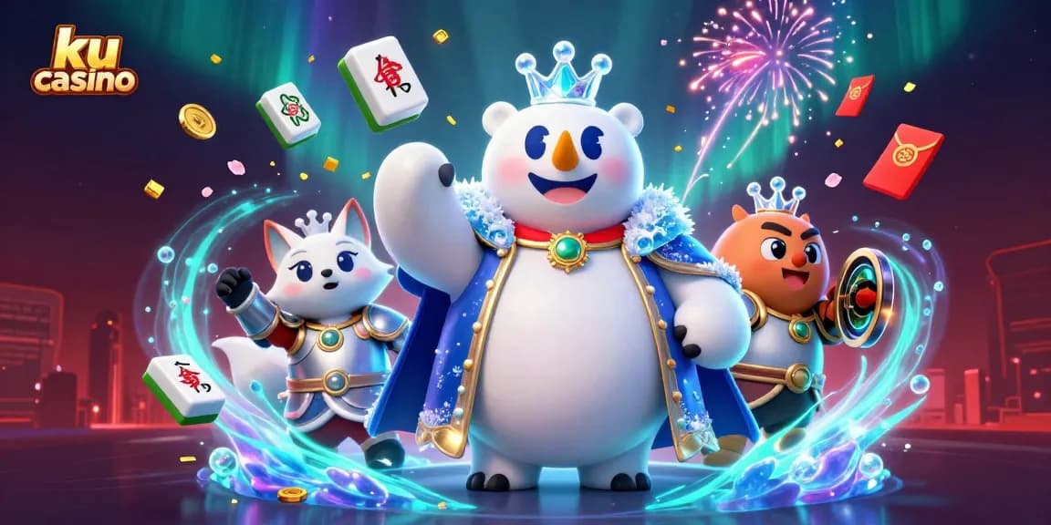 Play slots and win at ku casino with captivating 3D characters and vibrant game elements