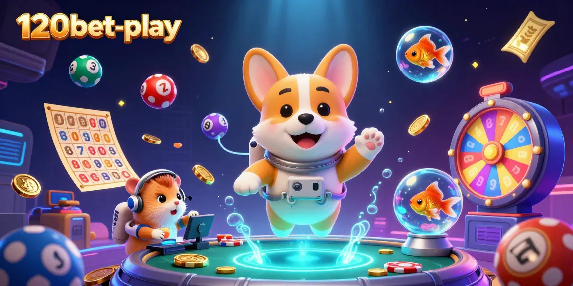 Engage in exciting gaming experiences at 120bet-play with colorful lottery elements and vibrant characters.
