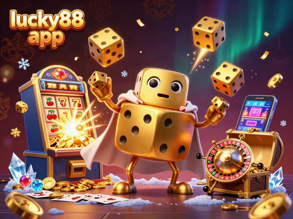 Experience the thrill of the lucky88 app with vibrant casino gaming illustrations.