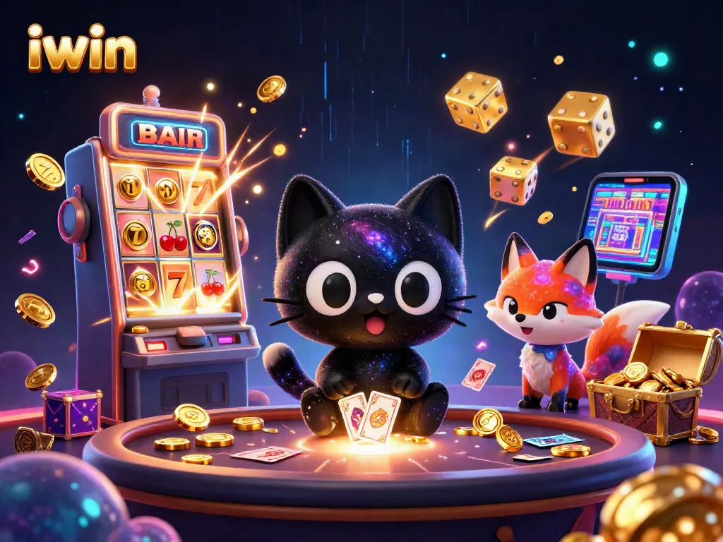 Experience thrilling gameplay with iwin as the cosmic cat and fox capture casino excitement!