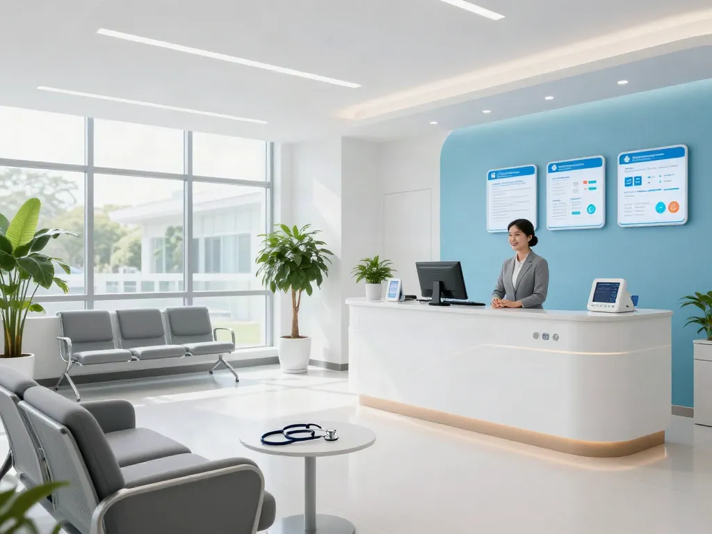 situs togel in the context of medical services, showcasing patient care at a welcoming health clinic