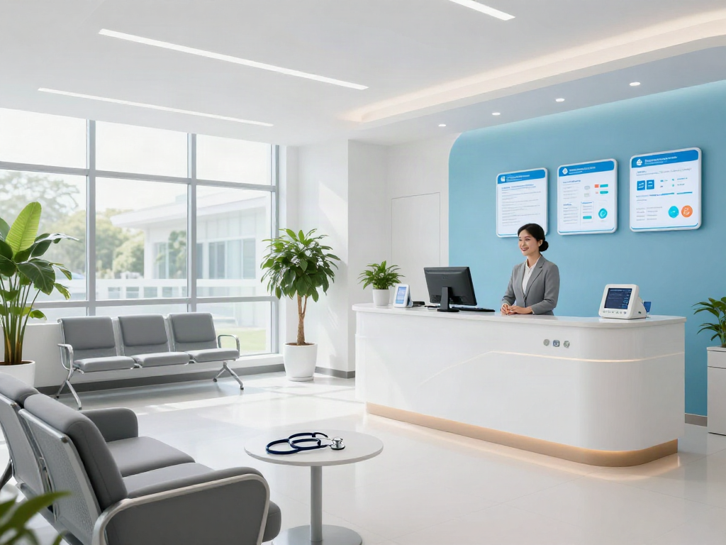 situs togel in the context of medical services, showcasing patient care at a welcoming health clinic