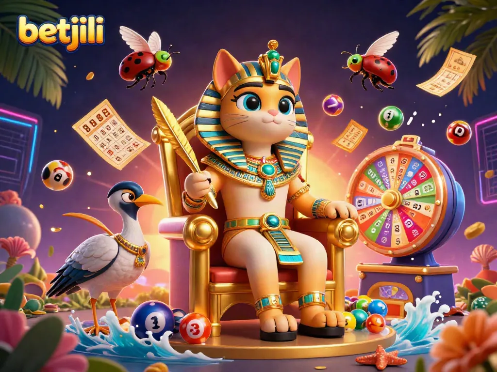 Engage with betjili's exciting gameplay in a vibrant, dynamic casino-themed illustration.