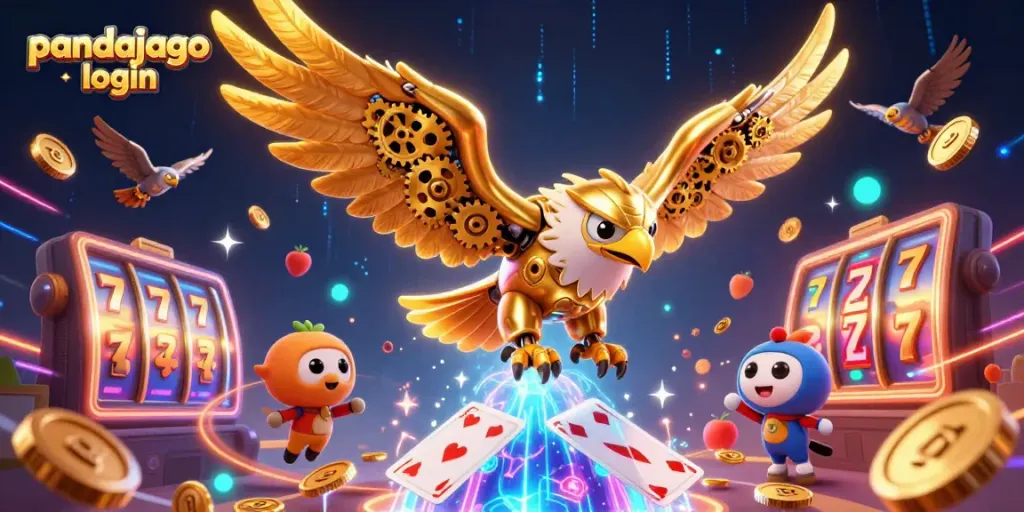 Mengakses pandajago login dalam atmosfer permainan slot online yang penuh warna dan keberuntungan.