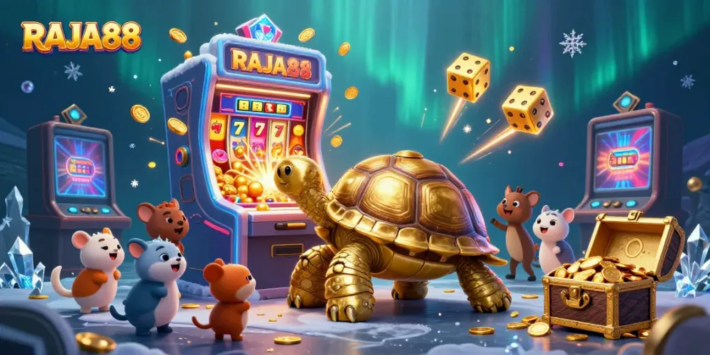 Engage with thrilling slot machines and vibrant games at RAJA88's immersive casino experience.