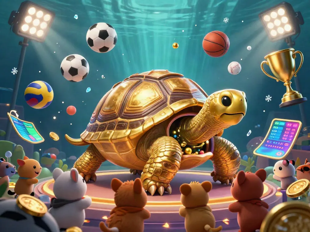 Explore the best mobile casinos with fun gaming elements in a vibrant 3D scene.