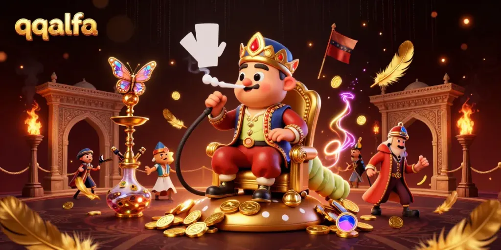 Permainan slot qqalfa dengan ilustrasi menarik dari makhluk 3D yang bersemangat.
