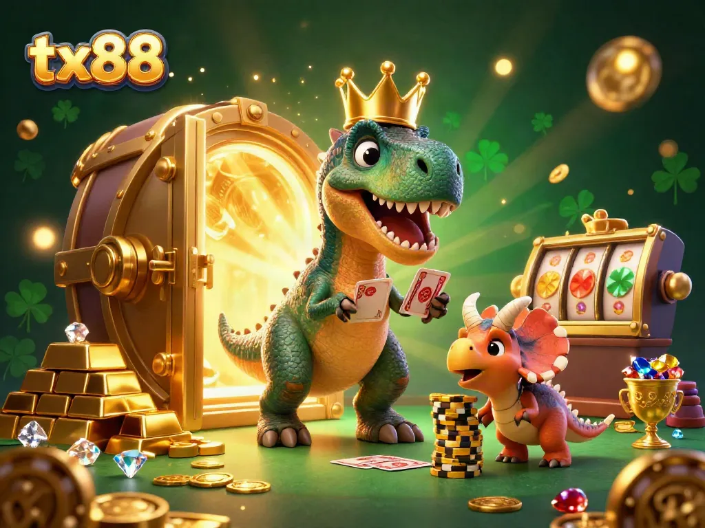 Experience engaging gameplay with tx88's vibrant 3D characters and dynamic casino elements.