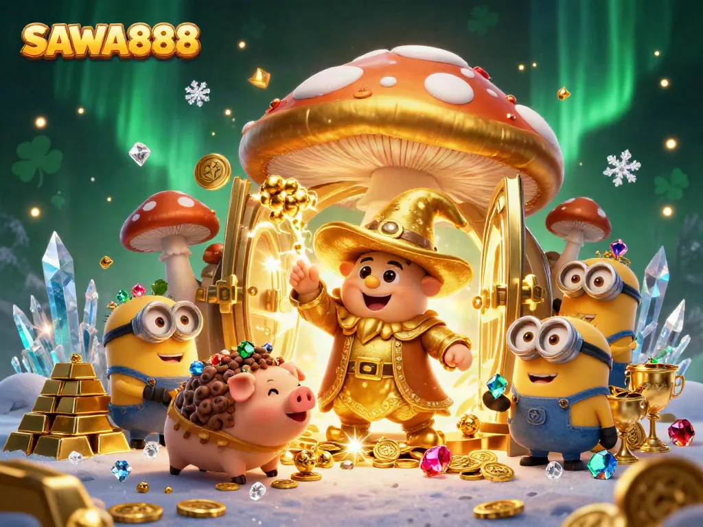 SAWA888 immerses players in a vibrant casino adventure with magic, treasure, and gaming excitement.