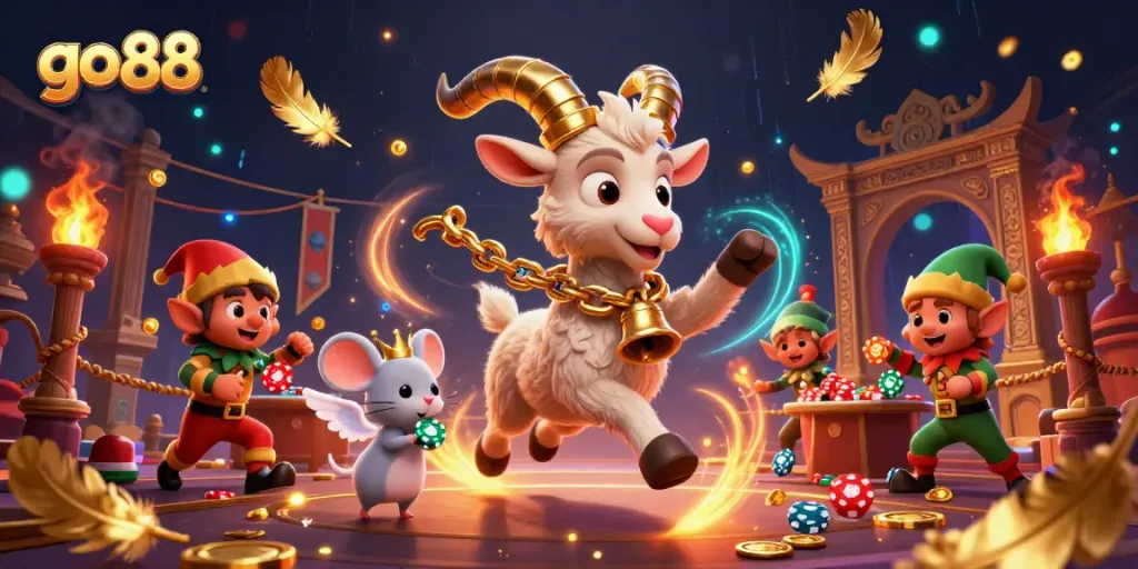 GO 88 mang đến trải nghiệm thú vị tại casino, với các nhân vật hoạt hình vui nhộn.