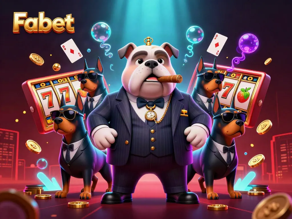 Engage with Fabet’s thrilling casino experience featuring vibrant slots and a powerful mascot trio.