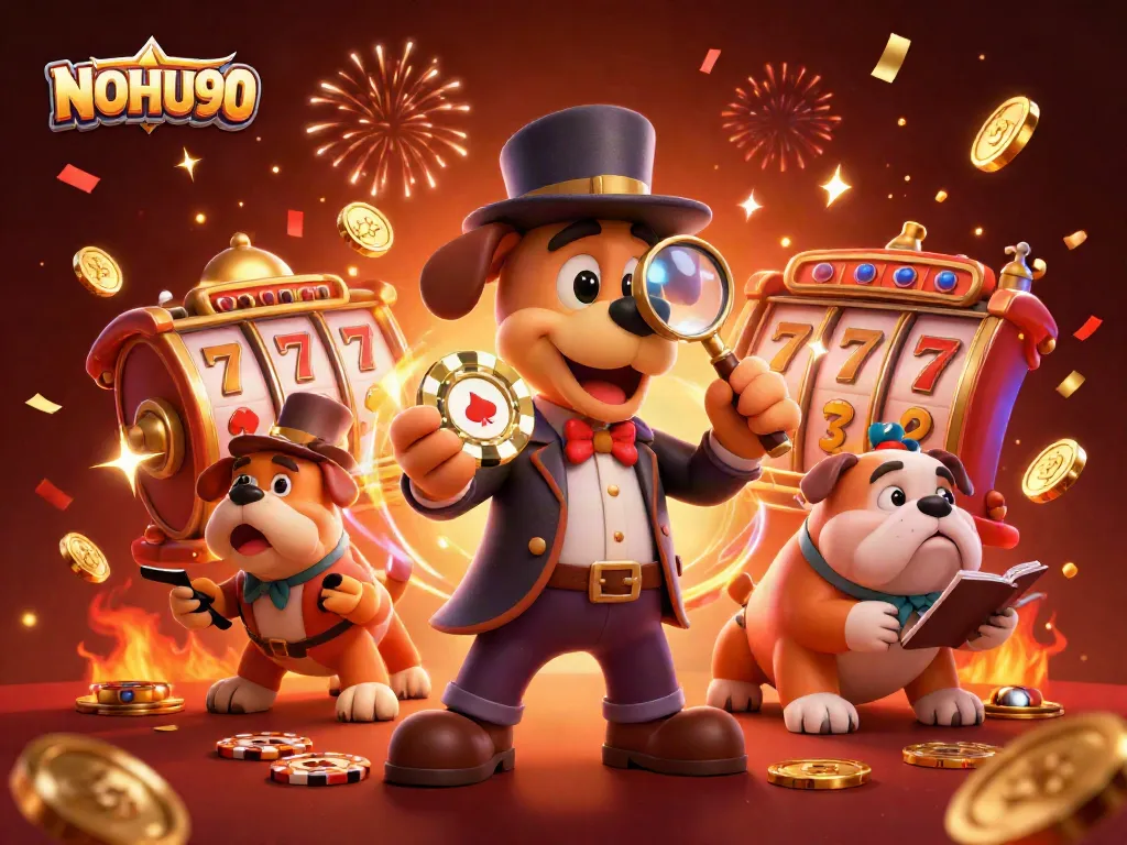 Play exciting slot games at NOHU90 with dynamic 3D illustrations of treasures and clues