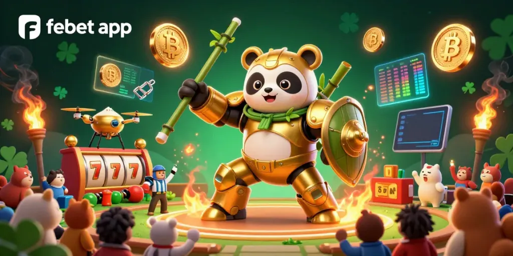Experience thrilling gameplay with the febet app showcased in a vibrant online casino scene full of excitement.