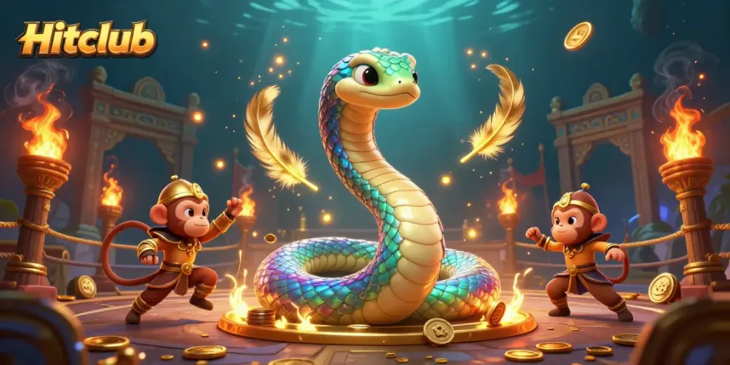 Engage in thrilling gameplay at Hitclub with vibrant 3D creatures in a fantasy casino setting.