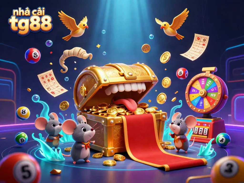 Engage with Nhà cái tg88's vibrant casino adventure featuring dynamic lottery elements and enticing treasures.