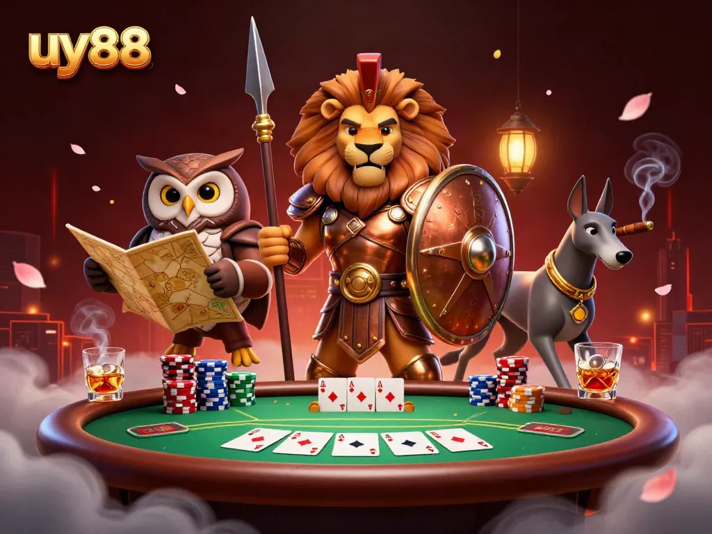 Experience gaming excitement with uy88 through captivating casino characters and elements.