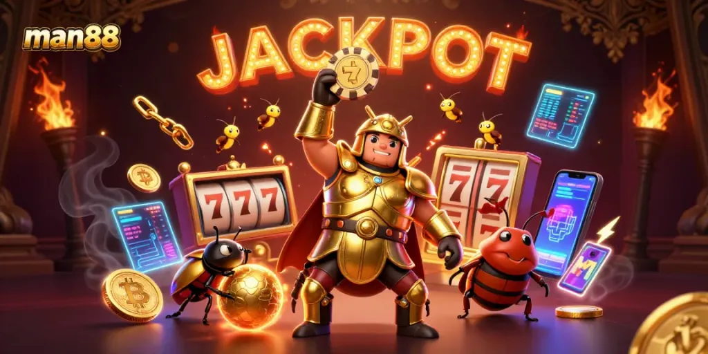 Engage with man88 by spinning slots and winning big with vibrant gaming elements.